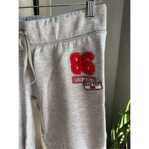 Victorias Secret PINK Y2K Low Rise Road Trip Vintage Sweatpants Medium - Picture 3 of 11